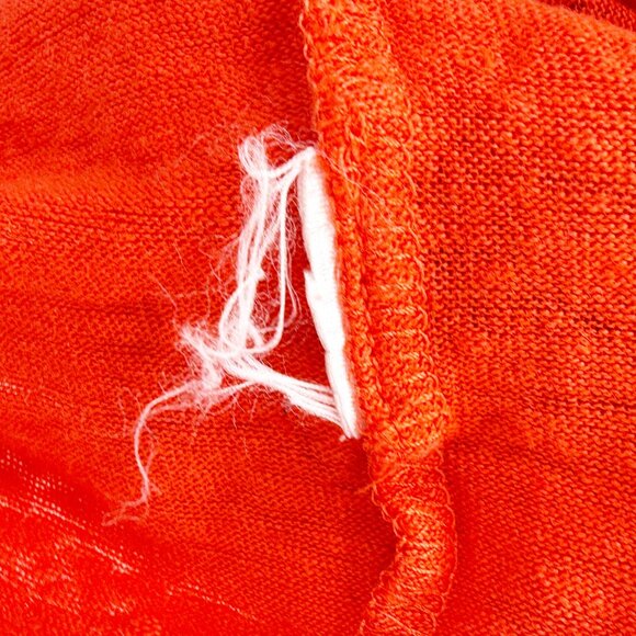 Rachel Zoe Womens 100% Linen V-Neck Short Sleeve Top Red L - Picture 8 of 9